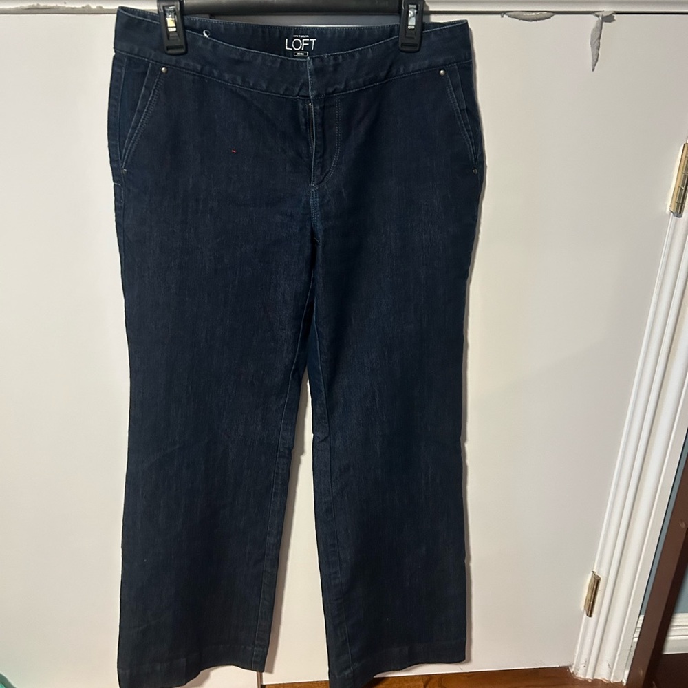 Ann Taylor Dark Blue Flare Jeans